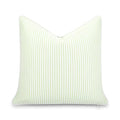 Hofdeco Premium Coastal Hampton Outdoor Performance Throw Pillow Cover Only, 20"x20" Water Repellent, UV and Fade Resistant for Backyard, Couch, Poolside, Grass Green Woven Coastline Stripes - color: Grass Green Coastline Stripes 20"x20"