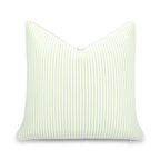 Hofdeco Premium Coastal Hampton Outdoor Performance Throw Pillow Cover Only, 20"x20" Water Repellent, UV and Fade Resistant for Backyard, Couch, Poolside, Grass Green Woven Coastline Stripes - color: Grass Green Coastline Stripes 20"x20"
