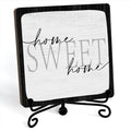 Inspirational Home Desk Decor, Home Sweet Home Sign, Desk Decorations For Office Home Living Room Bedroom, Farmhouse Shelf Decor, Inspirational Gifts, Wooden Plaque With Stand (B12)