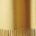 CUDDLE DREAMS Premium Cashmere Throw Blanket with Fringe, Luxuriously Soft (Yellow) - color: Yellow
