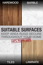 Four Rug Corner Grippers, Anti Slip Grips for Hardwood Floors, Laminate Flooring and Carpet - Hold Down Rugs and Runners to Protect Yourself and Family - size: (Four Triangles)