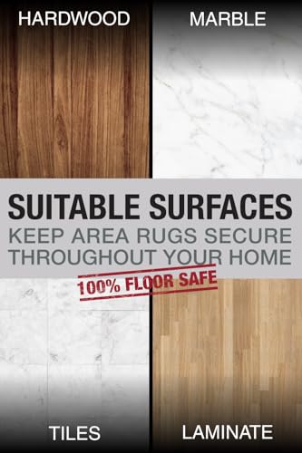 Four Rug Corner Grippers, Anti Slip Grips for Hardwood Floors, Laminate Flooring and Carpet - Hold Down Rugs and Runners to Protect Yourself and Family - size: (Four Triangles)