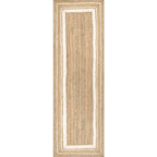 nuLOOM Rikki Coastal Braided Jute Runner Rug, 2' 6" x 10', Off-white - color: Off White, size: 2'6" x 10' (Runner)