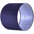 Dark Blue Velvet Drum Lamp Shade Modern Lampshade 13``Top×13``Bottom×10``High(Spider) Medium Lamp Shade for Table & Bedside Lamp Replacement Lampshades in Hand Crafted - By GO&SO - color: Blue, size: 13*13*10 inch-1 Pack