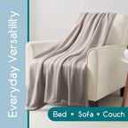 Vellux 100% Cotton Blanket, Twin, 66x90, Mink | Soft, Breathable Knit, Lightweight, All Season, Machine Washable, Oeko-Tex Certified, Hotel Quality - color: Mink, size: Twin