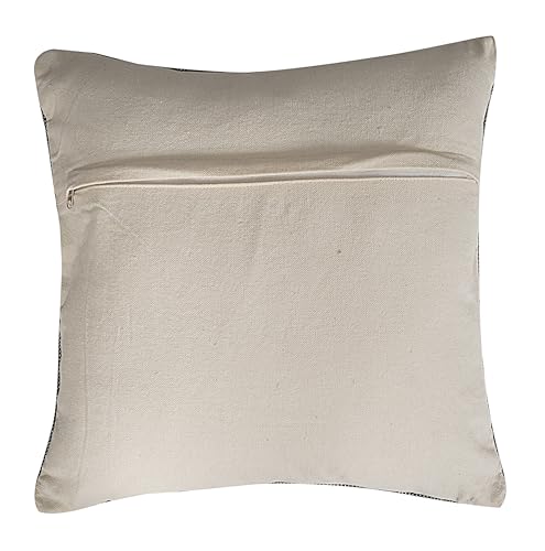 Indian Cotton Cushion Cover Sabra Kilim Pillow Cover Designer Decorative Sofa 18x18 Inche Handwoven Cushion Case for Farmhouse Home Decor Spring Decorative Pillow (Pattern 19) - color: Pattern 19