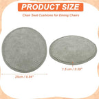 uxcell Round Stool Cushion, 10 x 10 Inch Round Seat Pads with Elastic Straps, Anti-Slip Soft Round Pad Chair Seat Cushions for Dining Chairs Kitchen Bar High Stool, Light Gray - color: Light Gray, size: 10 x 10 Inch