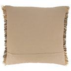 SARO LIFESTYLE Wilma Collection Timeless Animal Print Faux Fur Poly Filled Throw Pillow, 14" x 20", Natural - color: Natural, size: 22" Down