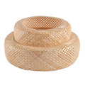 Bamboo Lamp Shade,Hand-Woven Bamboo Rattan Hanging Light Shade,13.77" Rattan Chandelier Shade for Dining Living Bedroom Kitchen Farmhouse 1-Pack - color: Bamboo 13.77 in 1-Pack