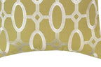 C&F Home Cream On Green Tufted Decor Decoration Throw Pillow 17" x 17" for Sofa Couch Or Bed 17" x 17" Green