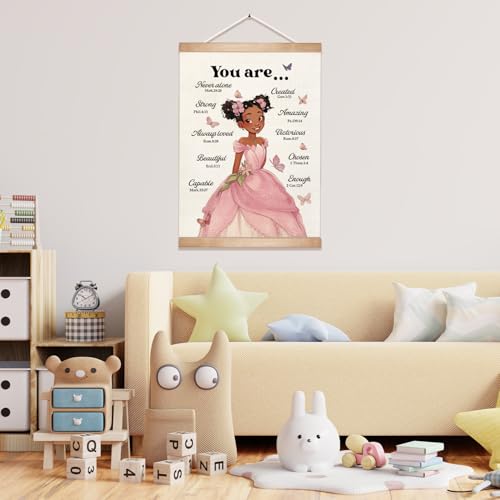 Christian Self Affirmation Wall Art Poster-You Are Amazing-Inspirational Bible Verse Wall Decor,Motivational Scripture Hanging Posters for Playroom Bedroom Nursery Classroom 14x18.5Inch (Pink02) - color: Pink02