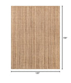 Rugs.com - Braided Jute Rug – 10' x 13' 1 Natural Hand Braided Jute Rug – Eco-Friendly, Coastal Style for Living Rooms and Large Offices - size: 10' x 13' (Rectangular)