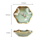 2PCS Ring Holder Dish, Small Key Bowl, Ceramic Trinket Tray Jewelry Dish Organizing Necklace Earrings for Mom Friend Sister, All Jewelries Are NOT Included. Light Green+Crystal Green.… - color: Light Green+Crystal Green