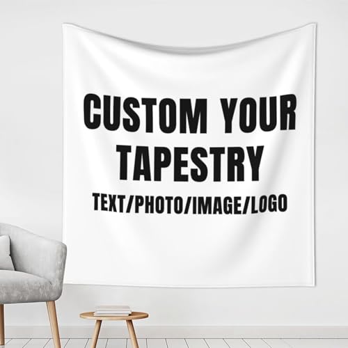 Personalized Tapestry Custom Tapestry Upload Images Banners and Signs Customize For Bedroom Tapestrys Decor Living Room Home - size: 59"L x 59"W