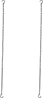 Chain for Hanging Plants,35 Inch Black Hanging Basket Chain Kits with Hooks for Bird Feeder Hanging Plant Extender Porch Wind Chime (Black, 35 Inch-2PCS)