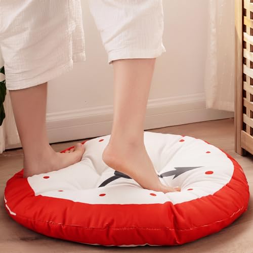 Funnymoom 4 Pcs Toddler Floor Cushion 4 Styles 16 Inch Cute Colorful Floor Cushions Meditation Yoga Pillow for Teen Reading Nook Classroom Picnic Daycare Back to School Nursery Supplies