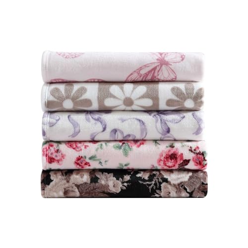 Betsey Johnson - Blanket, Buttery-Soft Throw Blanket for Couch or Bed, Boldly Plush & Oversized Bedding (Daisy Check White, 50" x 70") - color: Daisy Check White