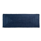 Super Area Rugs Farmhouse Jute Braided Rug - Reversible Natural Fiber- Eco Friendly Rug for Living Room - Kitchen - Entryway Hand Woven, Navy, Runner 2' x 6' - color: Navy Blue, size: 2' x 6' (Rectangular)