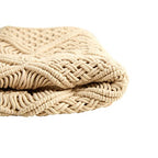 Nearly Natural 18in. Boho Cross Woven Macrame Decorative Pillow Cover