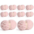 10 Pack Jumbo Chenille Yarn for Crocheting, #10 Super Bulky Baby Soft Yarn for Hand Knitting, 220 yds /70.5 oz Fluffy Chunky Knit Throw Blanket Yarn (Pink) - color: Pink