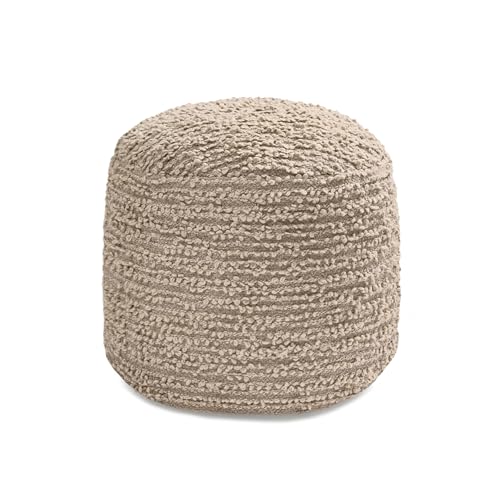 Anji Mountain Pouf Ottoman Foot Rest, Handmade Ottoman Pouf, Comfortable Foot Stool, Decorative Floor Seating for Living Room Decor, Bedroom & Home Décor Accent - Artisan Curl - color: Artisan Curl