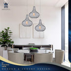 11" Smoked Hammered Glass Pendant Light – Modern Ceiling Hanging Fixture with Brushed Nickel Finish for Kitchen Island, Dining Room, Hallway, Entryway – E26 Base - color: Smoked