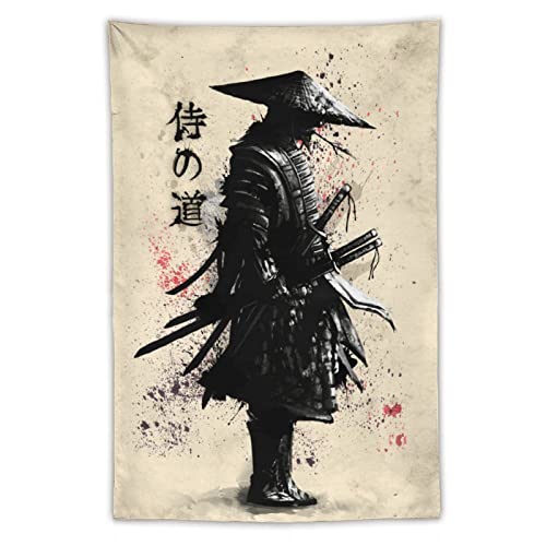 JOKIMAL Japanese Samurai Art Tapestry Poster Wall Art Wall DecorApartmentHome Dorm Wall Decorations for Living Room Bedroom Tapestries 40" x60'' - color: Samurai 3