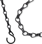 Heybe 16 Inch Hanging Basket Chain, 4 Point Hanging Chains with Hooks for Pot Planters Bird Feeders Lantern Lamp,Extended Hangers for Hanging Badkeys(16inch, 4 Point) - size: 16 inches, style: 4 point