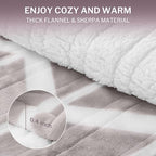 VENTIMI Electric Blanket Heated Throw, 50" x 60" Heated Blanket with 5 Heat Levels & 3 Hours Auto Off, Fast Heating Blankets with ETL & FCC Certification, Beige - color: Beige, size: Throw