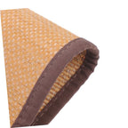 Natural Woven Floor Pillow Boho Home Decor Seating Mat Carbonized Thickness