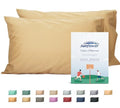 Sunflower Queen Pillowcases Set of 2, 100% Cotton Queen Size Pillow Cases 2, 20×30 inches Butterum, Soft and Breathable - color: Butterum, size: Queen (20"x30")