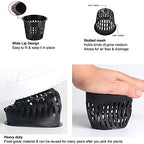ORIMERC 4 inch Net Pots, 20 Pack Net Cups with 20 feet Self-Watering Rope&Plant Labels, for Hydroponic Aquaponics Kratky Orchid Vegetable Indoor Outdoor Growing Baskets Nursery Slotted Mesh BPA Free - size: 4 inch (20 Pack)