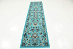 Unique Loom Sialk Hill Collection Area Rug - Washington (2' 2" x 8' 2" Runner Turquoise/Black) - color: Turquoise/Black, size: 2'2" x 8'2" (Runner)