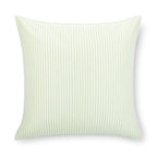 Hofdeco Premium Coastal Hampton Outdoor Performance Throw Pillow Cover Only, 22"x22" Water Repellent, UV and Fade Resistant for Backyard, Couch, Poolside, Grass Green Woven Coastline Stripes - color: Grass Green Coastline Stripes 22"x22"