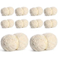 10 Pack Jumbo Chenille Yarn for Crocheting, #10 Super Bulky Baby Soft Yarn for Hand Knitting, 220 yds /70.5 oz Fluffy Chunky Knit Throw Blanket Yarn (Milky White) - color: Milky White