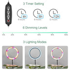 LBW 10.2in Grow Lights for Indoor Plants Full Spectrum with Stand, Floor Plant Growing Lamp for Large Plants, Auto ON/Off Timer 4/8/12H, 4 Dimmable Levels, 68in Adjustable Height - size: 1 Head 10.2" Jumbo Black