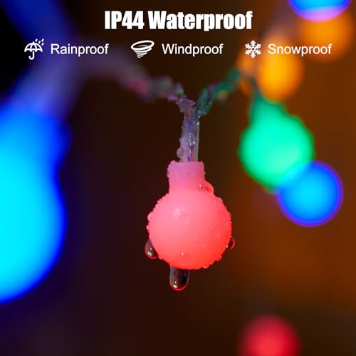 Globe String Lights Battery Operated - 21 Feet 60 Led Twinkle Fairy Lights, 8 Modes with Remote Mini Globe Lights for Indoor Outdoor Bedroom Party Wedding Garden Christmas Tree Decor, Multicolor - color: Multicolor, size: 1 Pack