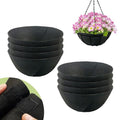 8 Pack 12 Inch Fabric Planter Basket Liner- Felt Flower Pot Liners Replacement Coco Fiber Liner for Hanging Basket Flowers Round Hanging Basket Liners Prevent Birds from Nesting - size: 8pack-12inch