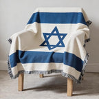 Pure Country Weavers Israel Flag Blanket - Gift Tapestry Throw Woven from Cotton - Made in The USA (69x48) - color: Israel Flag