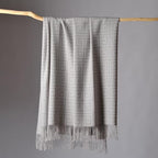 CUDDLE DREAMS Premium Cashmere Throw Blanket with Fringe, Luxuriously Soft (Greek Key) - color: Greek Key