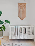 Winterdemoon Handmade Cotton Home Decor Macrame Wall Hanging Khaki - color: Khaki