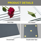 Ruomeng Gym Mirror Tiles - 14" x 12" x 12Pcs Wall Mounted Mirror Glass Frameless Full Length Mirror Tiles for Home Gym, Bedroom, Door & Bathroom - size: 14"x12"-12pcs
