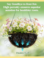 4Pcs 16inch Coconut Liners for Hanging Baskets Planters - Made of 100% Natural Coco Coir Fiber, Thick Breathable Round Liner for Outdoor Porch Garden Flower - size: 16in