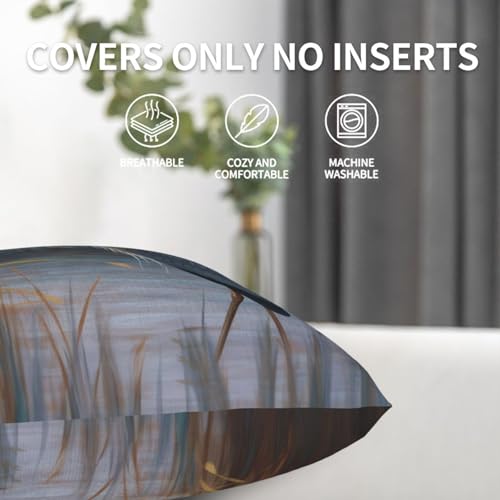 Heron Throw Pillow Covers 18 X 18 Inch Set of 2 Pillow Cases Decoration Cushion Cover for Sofa Bedroom Living Room Outdoor - color: Heron