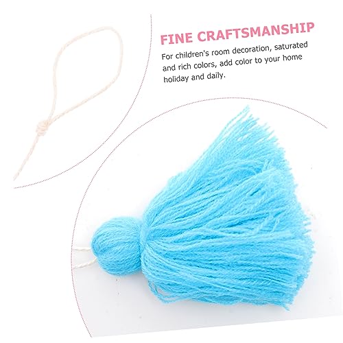 Boho Fringed Tapestry Modern Living Room Decor Hand-Woven Wall Hanging Ornament Tassel Decor for Boys and Girls Room - color: Blue
