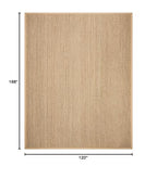SAFAVIEH Area Rug 10x14 - Natural Fiber Collection - Large - Natural & Beige, Seagrass, Herringbone Pattern with Border (NF115A) - color: Natural/Beige, size: 10' x 14' (Rectangular)