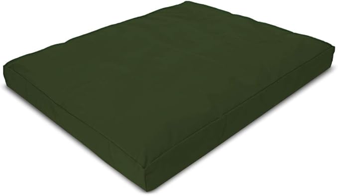 Zabuton Meditation Cushion for Workout - Supportive Yoga Floor Seat Cushion for Comfort & Posture Support - Natural Washable Cotton Fill kneeling Pad - Made in USA - Premium 32x26x3, Earth