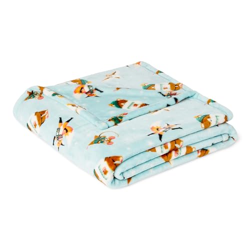 Amazon Basics Kids Fleece Blanket, Ultra-Soft Lightweight Throw for Children, Forest Friends, 50 x 60 Inches - color: Forest Friends, size: 50 x 60 inches