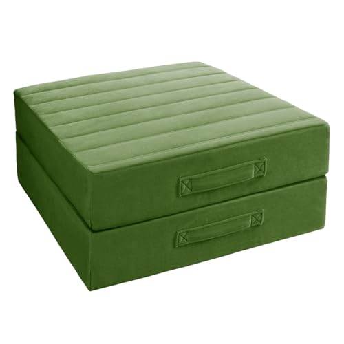 Codi Thick Replacement Couch Cushions 2 Sets, Upholstery Foam with Washable Covers for Sofa Cushion Chair Meditation - 24 × 24 × 5 Inch, High Density Foam, Green - color: Green, size: 24 Inch (Pack of 2)