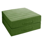 Codi Thick Replacement Couch Cushions 2 Sets, Upholstery Foam with Washable Covers for Sofa Cushion Chair Meditation - 24 × 24 × 5 Inch, High Density Foam, Green - color: Green, size: 24 Inch (Pack of 2)